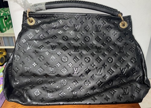 LOUIS VUITTON（LV） Splendida borsa a mano Louis Vuitton Artsy MM Infini blu notte Empreinte in pelle