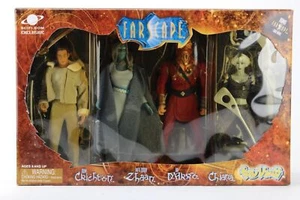 Juego de 4 figuras de acción de ciencia ficción Farscape NOS 2000 Toy Vault John Crichton nuevo - Imagen 1 de 13