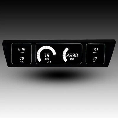 Chevy Impala/Caprice 1977-1990 Digital Gauge Cluster LED blancos ¡Hecho en EE. UU.! Foto 1 de 4