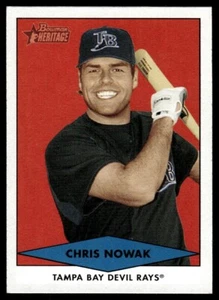 2007 Bowman Heritage Prospects Chris Nowak Tampa Bay Devil Rays #BHP79 - Picture 1 of 2