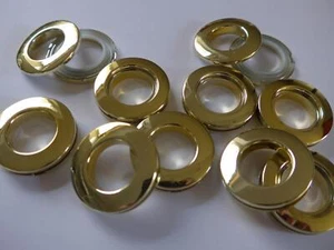 Ösenring vermessingt 20mm Rohr 2 teilig 10 Ringe - Bild 1 von 1