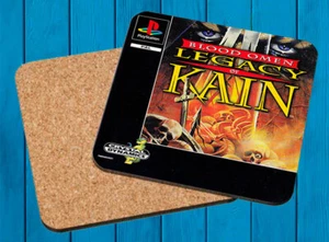 BLOOD OMEN LEGACY OF KAIN PLAYSTATION PSX POSAVASOS MADERA WOODEN COASTERS - Imagen 1 de 1