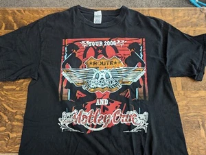 Aerosmith Motley Crue Tour 2006 Tshirt XL - Picture 1 of 7