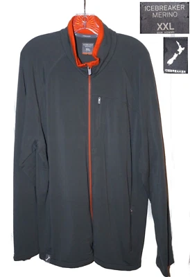 Icebreaker Merino Kodiak Chaqueta Gris Cremallera Completa Lana Suéter Tejido Hombres XXL 2XL Foto 1 de 4
