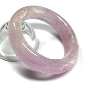 Brazalete brazalete brazalete de kuncita púrpura transparente natural genuino real 54 mm 2,11 pulgadas - Imagen 1 de 21