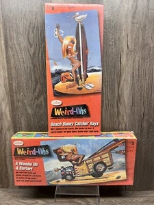 Testors Weird Ohs A Woodie On A Surfari 740 & Beach Bunny 751 1994 Made In USA - Picture 1 of 7