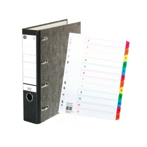 Doppelordner A4 Soennecken 75mm Bankordner 2x A5 Quer +Kartonregister 12tlg 1580 - Bild 1 von 5