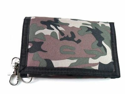Unisex Camouflage Style Canvas Chain Wallet Coin Pouch Credit Card Holder Rippa - Image 1 of 4