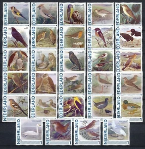 PERSOONLIJKE POSTZEGELS - ZANGVOGELS IN NEDERLAND 74 SUKS COMPLEET - Imagen 1 de 2