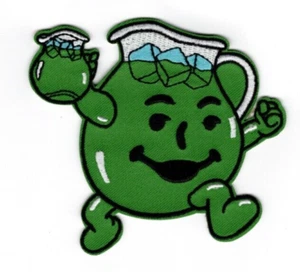 🥤 HEY KOOL-AID MAN 3.5" Pitcher GREEN Iron-on PATCH! Koolaid Drink OHH YEAH! 🥤 - Picture 1 of 1