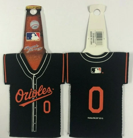 MLB Neoprene Bottle Jersey Cooler Baltimore Orioles Set of 2 Cover