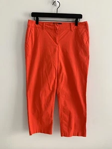 Nautica Size 10 Women’s Red Orange Cropped Capri Pants Great for Fall! - Picture 1 of 8