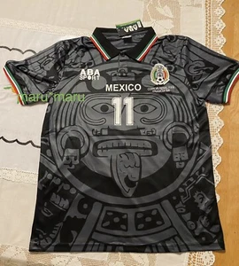 New Black ABA SPORT Mexico 1998 BLANCO #11 Jersey MEDIUM RETRO France TRUE SIZE - Picture 1 of 5