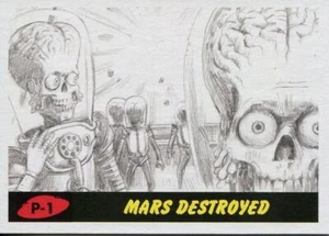 Mars Attacks The Revenge 2017 Complete 55 Card Pencil Art Variant Base Set - Picture 1 of 1