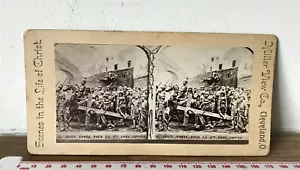 SCENES IN LIFE OF CHRIST Antique MILLER VIEW Victorian Stereoview #J - Picture 1 of 2