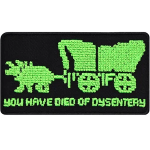 Patch You have died of dysentery Aufnäher gestickt Oregon trail game - Bild 1 von 7