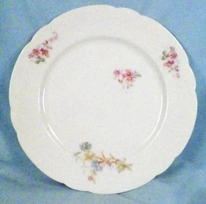 Leonard Vienna Austria Dessert Plate Wildflowers Porcelain Antique - Picture 1 of 3