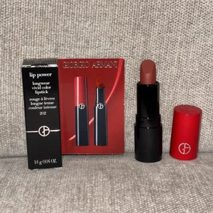 Giorgio Armani Lip Power Longwear Vivid Lipstick MINI Grazia #202 BNIB - Picture 1 of 4