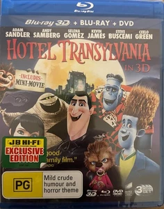 HOTEL TRANSYLVANIA 3D Blu-ray + 2D Blu-ray + DVD 2012 BRAND NEW! All Region - Bild 1 von 2