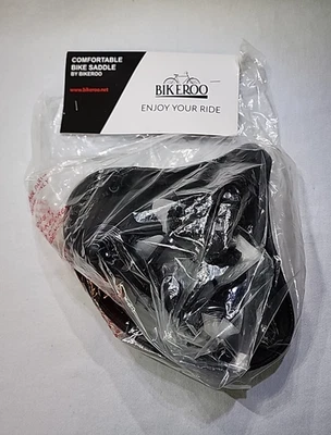 Bikeroo Oversized Comfort Bike Seat Replacement Saddle Bicycle w/ Rain Cover - Image 1 of 4