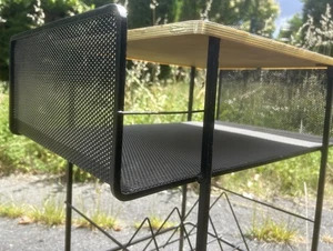 Mathieu Mategot Meuble Tôle Table Basse Vintage Design Tôle Perforée Matégot - Imagen 1 de 10