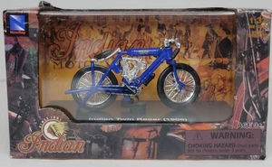 1908 Indian Twin Racer Motorcycle 1:32 Scale Model Diecast - Picture 1 of 8