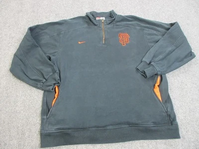 VTG San Francisco Giants Pullover Sweater Mens Medium Black MLB Baseball Nike - Image 1 of 4