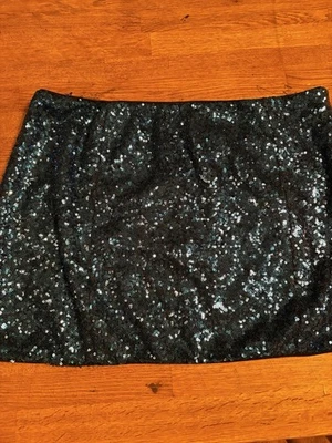 Women’s Blue Sparkly Skirt / Size 14 Shirt / Sequins / SLA The Label - Image 1 of 4