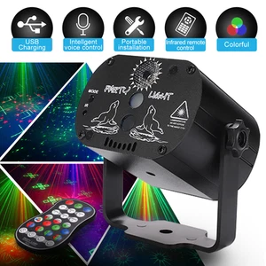 Mini RGB Disco Light LED Laser Stage Projector - Picture 1 of 8