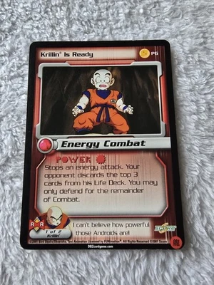 DBZ Dragon Ball Z Krillin Is Ready P6 CCG Limited Promo Android Saga MP Score - Image 1 of 4