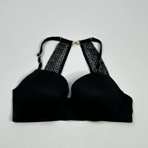 Victoria’s Secret Increíble Sujetador Demi Forrado 32C Correas Convertibles de Encaje Negro - Imagen 1 de 10