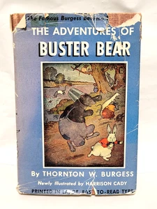Vintage 1941 The Adventures of Buster Bear Thornton W. Burgess Cady Hardcover DJ - Picture 1 of 8