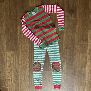 Hanna Andersson Pajamas Sz 12 Youth L150cm Christmas Stripes Organic Kids Set - Picture 1 of 8