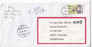 SA19c Romania, Cluj 1999 to Amsterdam, Netherlands, cover - Picture 1 of 2