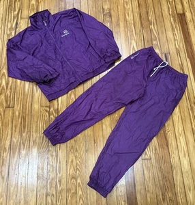 Sergio Tacchini Tracksuit Mens Large Jacket Pants Purple Track Jacket & Pants - Picture 1 of 4