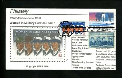 Ranto Cachet US FDC #3862 on 3174 w/ 1013 WWII Memorial Women in Service 2004 - Image 1 of 2