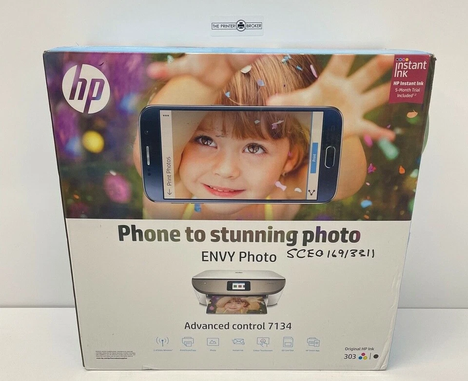 HP ENVY Photo 7134 A4 Colour Multifunction Inkjet Printer Z3M48B - Image 1 of 4