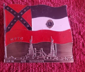 Lions Club Pin USS Mississippi Battle Ship South - Picture 1 of 2
