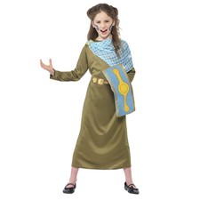 Girls Horrible Histories Boudica British Celtic Roman Queen Folk Hero Costume