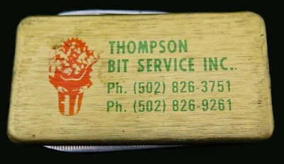 Thompson Bit Service Vintage Imperial Advertising Money Clip Pocket Knife File - Image 1 of 4