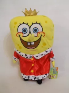 Rare Spongebob Squarepants KING gold crown & robe 13" NEW w tags 2009 - Picture 1 of 2