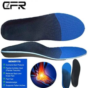 Orthotic Insert Insoles Shoe Plantar Fasciitis Heel Arch Support Pain Relief US - Picture 1 of 16