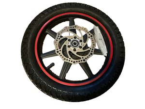 NEW Front wheel & brake disc assembly For DYU D3F  14" folding electric e-bike - Picture 1 of 4