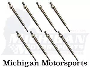 Glow Plugs 6.6L DURAMAX LB7 2001-2005 Diesel Fast Start Set of 8 Chevy GMC 2500 - Picture 1 of 2