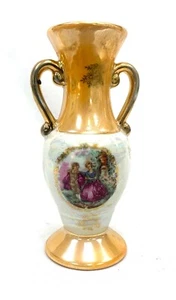 Schöner Kleiner Vase Aus Irisiertem Porzellan - 13,5 CM - Picture 1 of 2