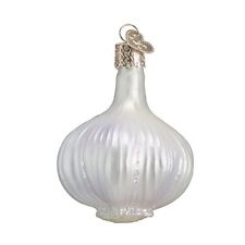 Old World Christmas Garden Gifts Glass Blown Ornaments for Christmas Tree Garlic