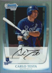 2011 Bowman Chrome Prospect Refractor #9 Carlo Testa ROYALS  R37452 