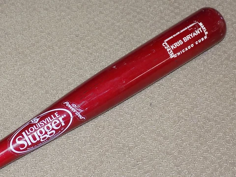Kris Bryant H&B Game Used Bat Chicago Cubs Rockies PSA GU 9 Cover