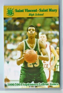 2000 01 Lebron James High School Sophomore Tiffany Basketball Rookie COA - Picture 1 of 2