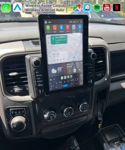 Carplay Car Stereo Radio For 2013-2018 RAM 1500 2500 3500 Android 14 GPS WIFI BT - Picture 1 of 24